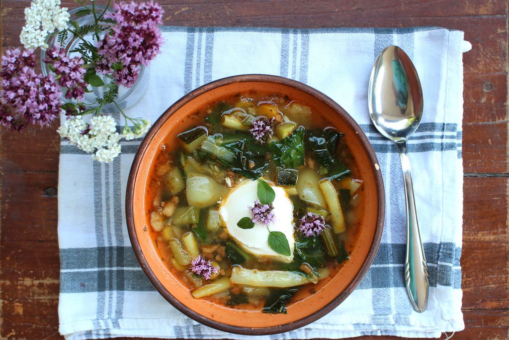 vegetable soup recipe homemade homegrown